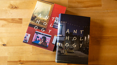 Image of the Anthology volumes for Drexel University-sponsored series