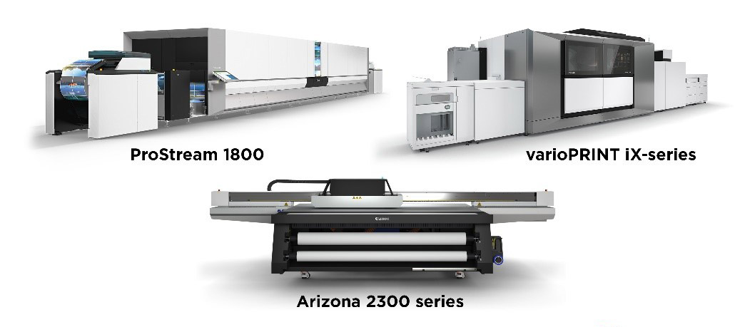 Image of the ProStream 1800, varioPRINT iX-series, Arizona 2300 series printers