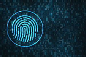 Image of a digital fingerprint